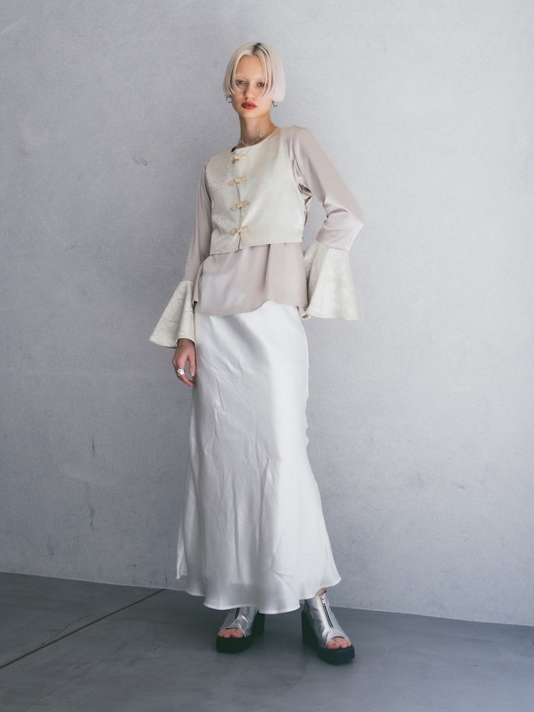 Chinoiserie Vest Layered Top