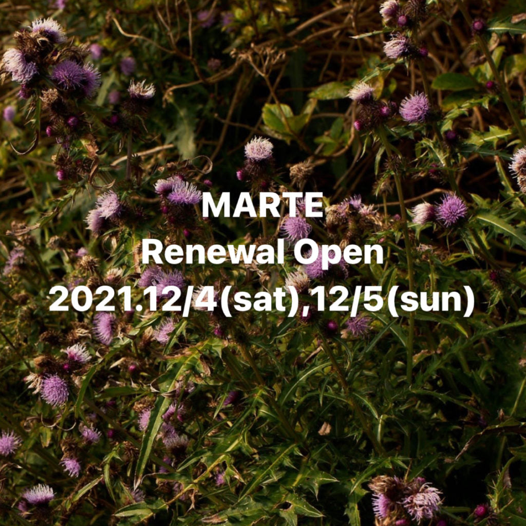 MARTE Renewal Open ご予約受付のお知らせ