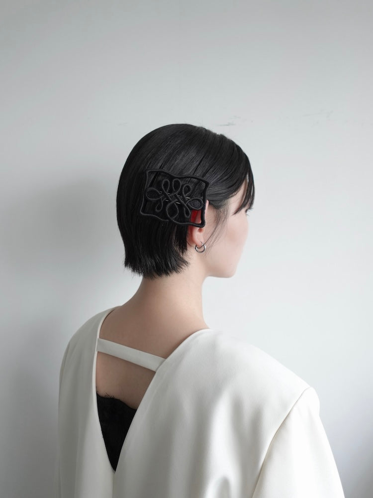 SYKIA ヘアクリップ Embroidery Hair Barrette ”Jane : ZOZOTOWN