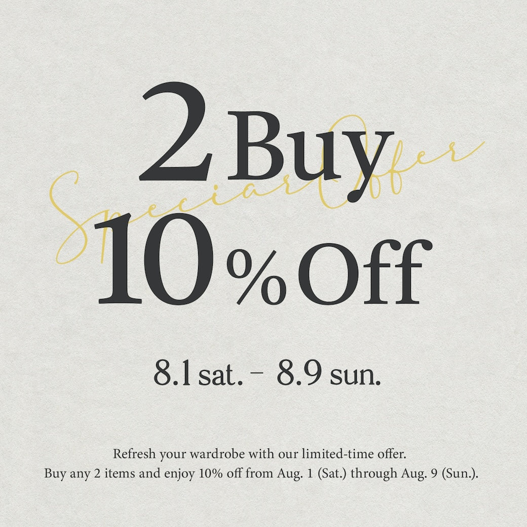 全ての商品が対象｜2点以上お買い上げで10%OFF