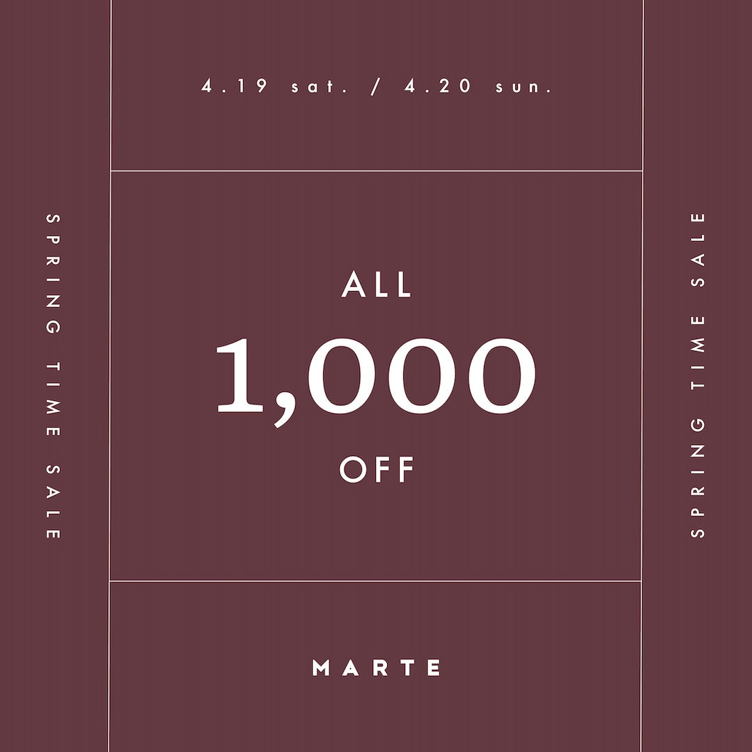 SPRING TIME SALE｜ALL 1,000円OFF