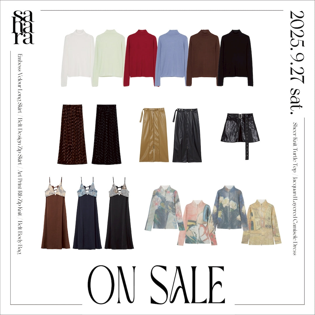 新作入荷のお知らせ｜2025.9.27 Sat.
