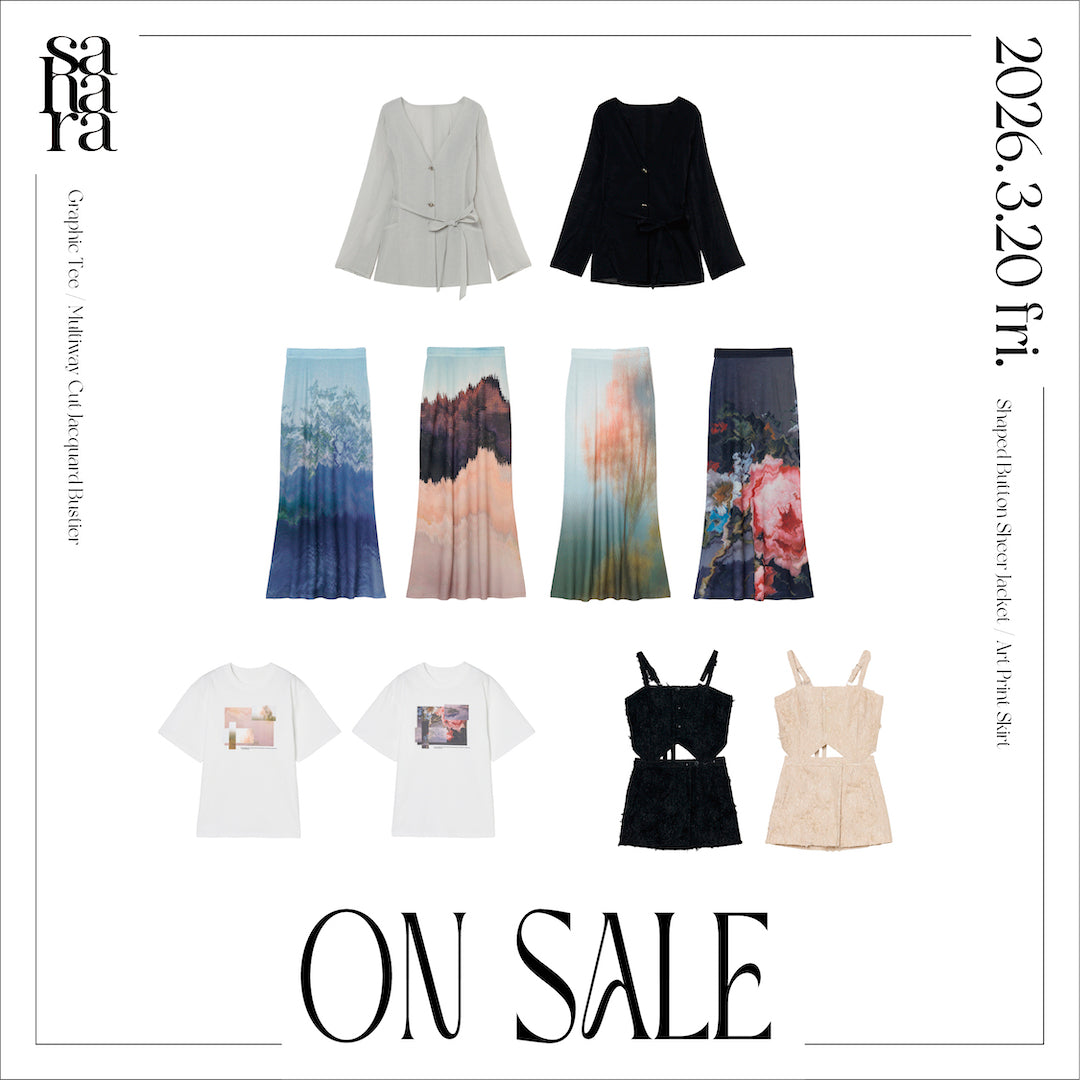 新作入荷のお知らせ｜2026.3.20 Fri.