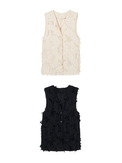 sahara Cut Jacquard Vest