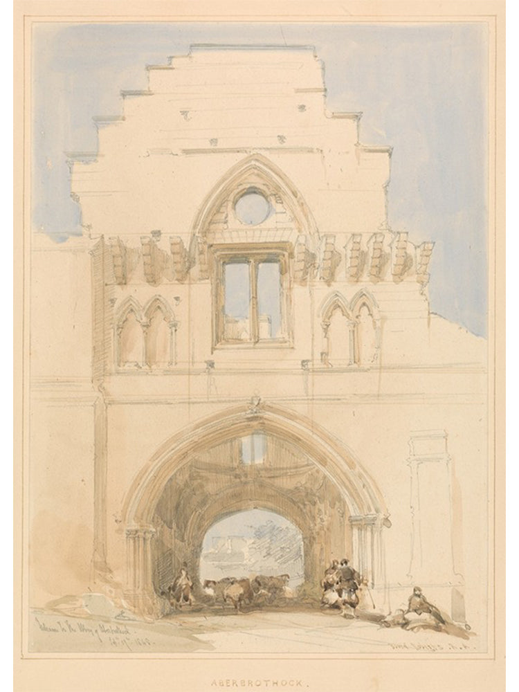 カラー：01 Church / 作者：David Roberts / 作品名：Aberothock Abbey