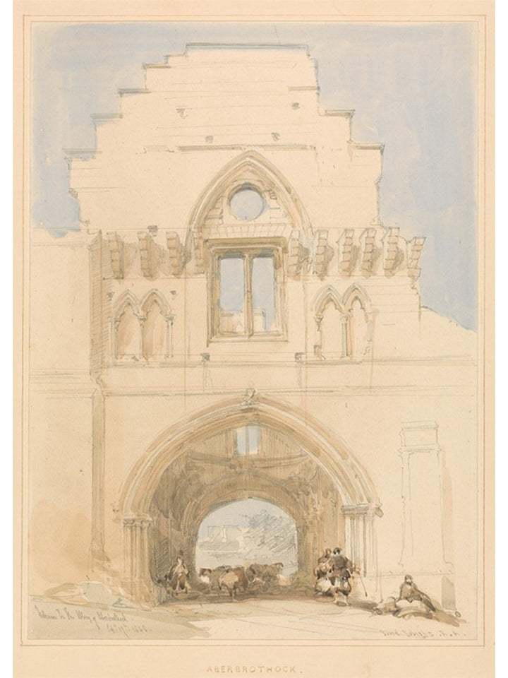 カラー：01 Church / 作者：David Roberts / 作品名：Aberothock Abbey