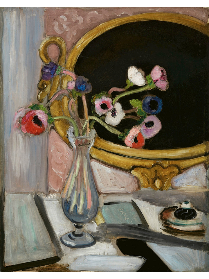 作品名：Anemones au miroir noir (1919)