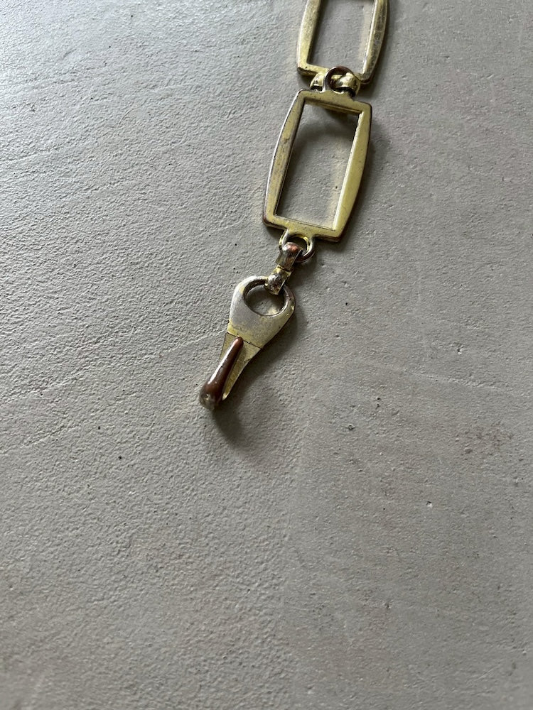 Vintage Chain Belt / Gold Rectangle