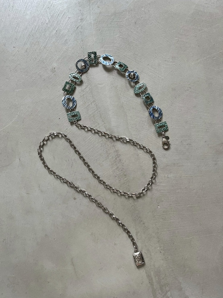 Vintage Chain Belt / Ocean