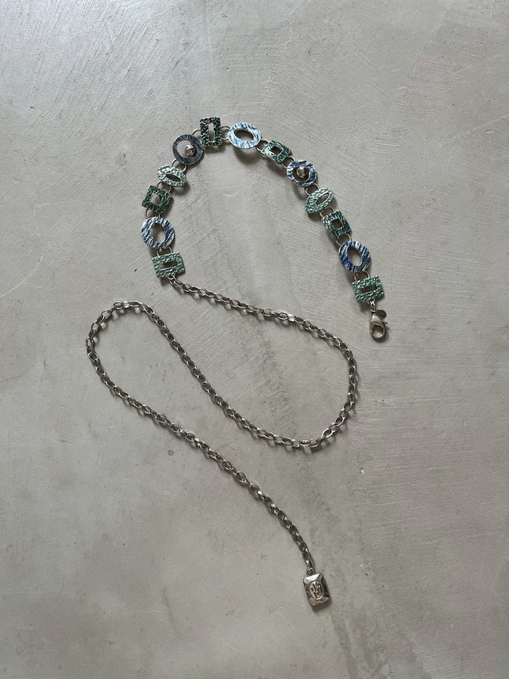 Vintage Chain Belt / Ocean