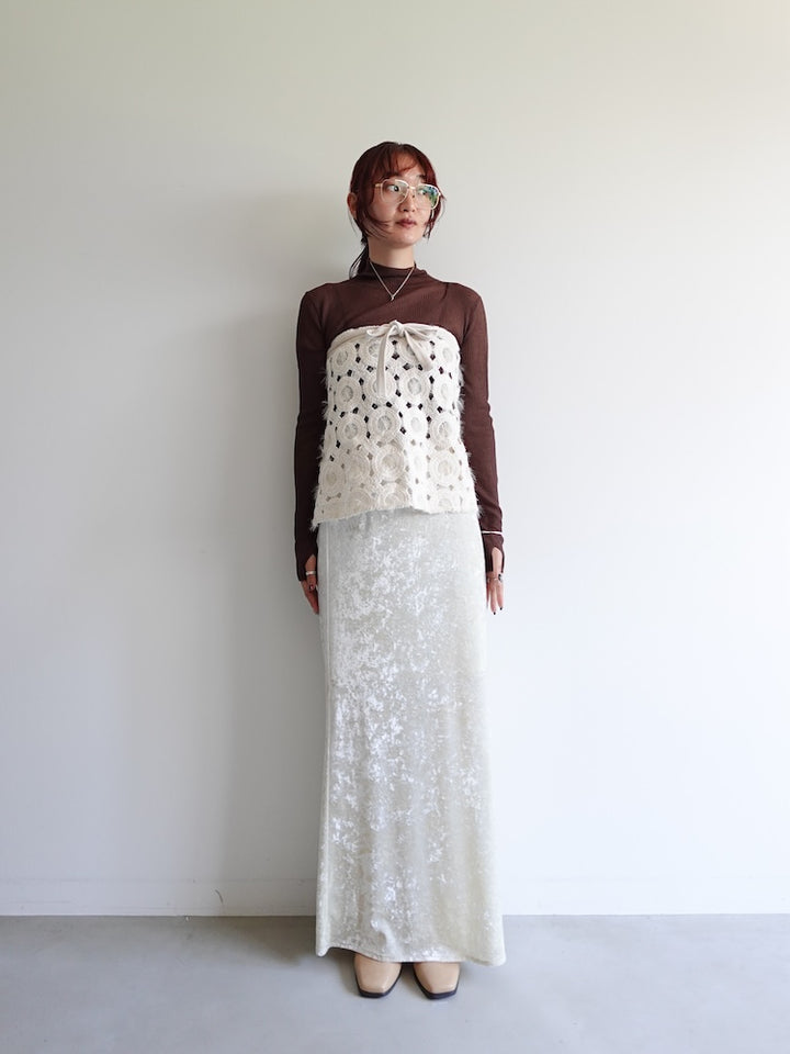 モデル身長：168cm / カラー：Ivory