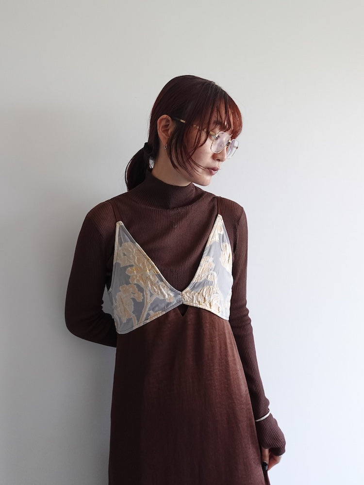 Jacquard Layered Camisole Dress｜結婚式やお呼ばれに｜ジャガード