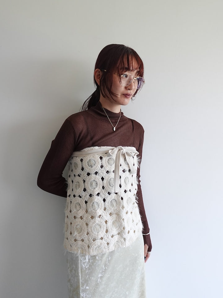 モデル身長：168cm / カラー：Ivory