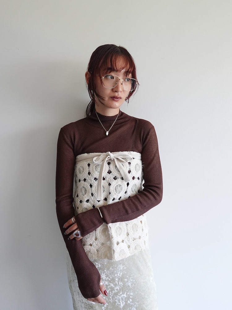 Sheer Knit Turtle Top｜シアーニットトップス – MARTE