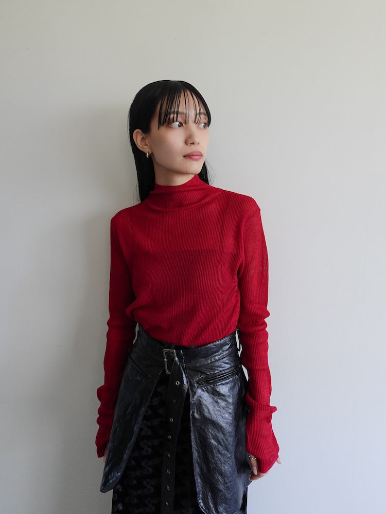 Sheer Knit Turtle Top｜シアーニットトップス – MARTE