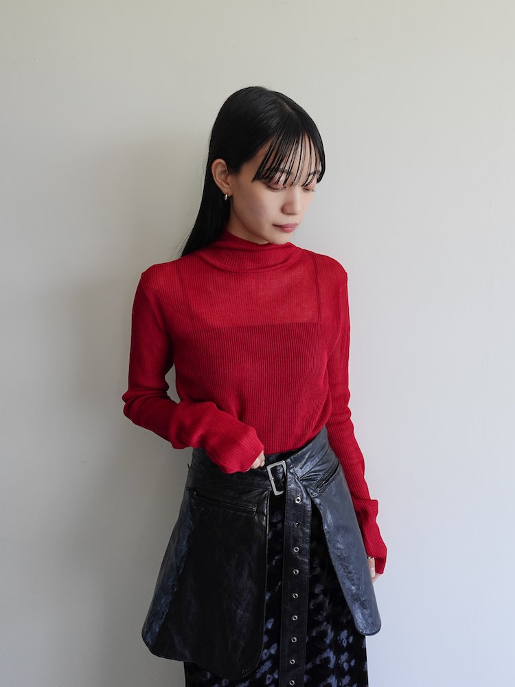 Sheer Knit Turtle Top｜シアーニットトップス – MARTE
