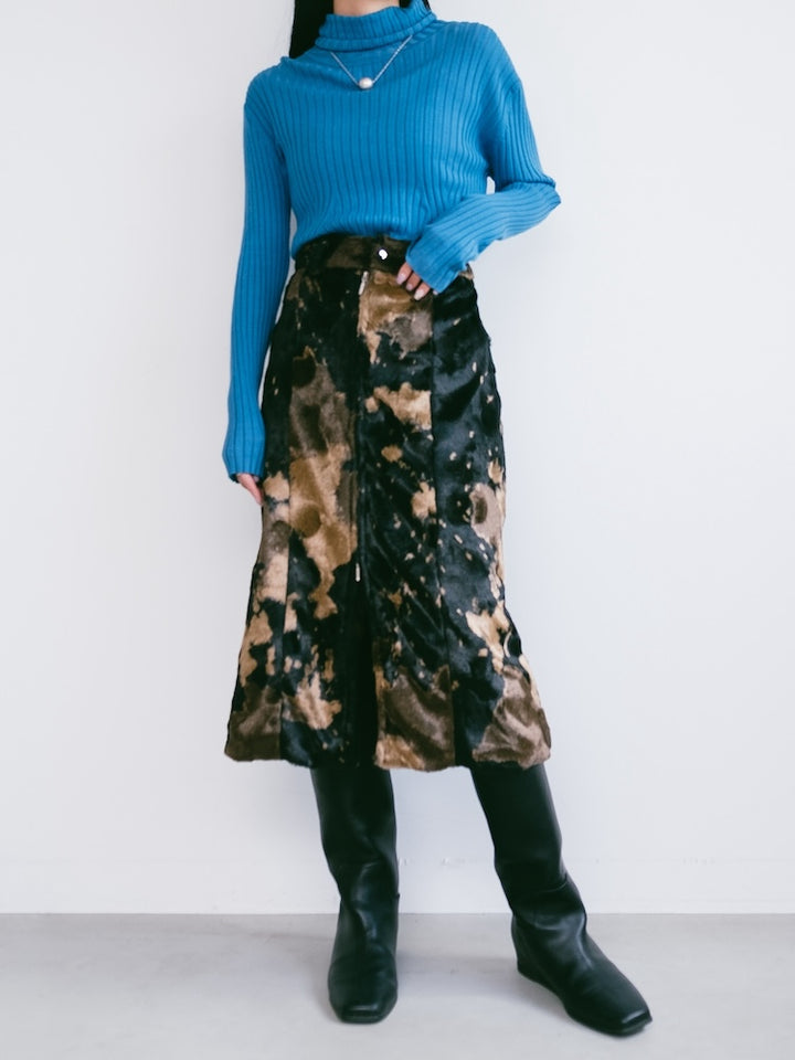 Turquoise Rib Knit Top