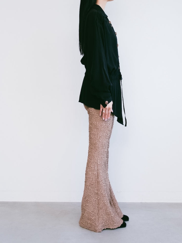 Rayon Design Drawstring Shirt