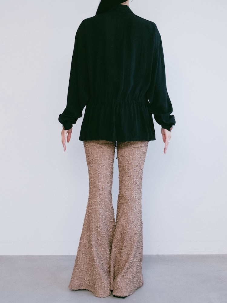 Rayon Design Drawstring Shirt