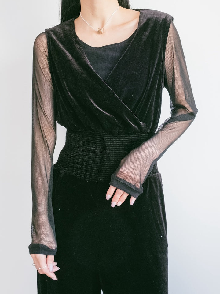 Stretch Velour All In One