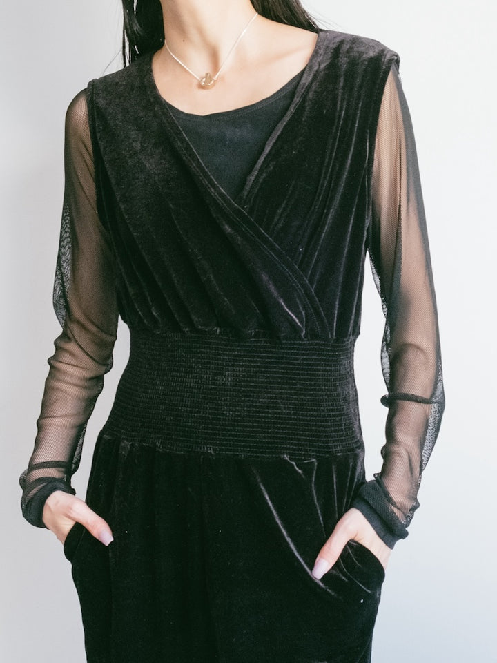 Stretch Velour All In One
