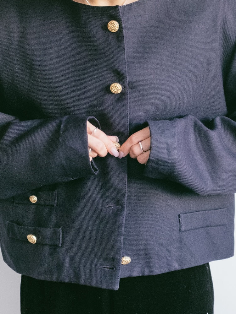 Cropped Marine Jacket
