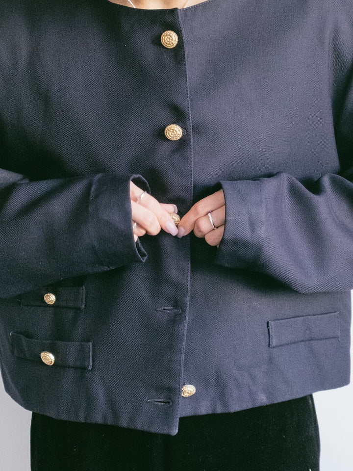 Cropped Marine Jacket