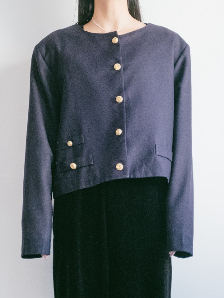 Cropped Marine Jacket