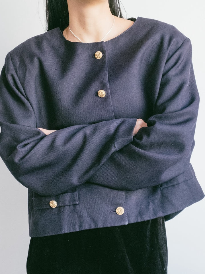 Cropped Marine Jacket