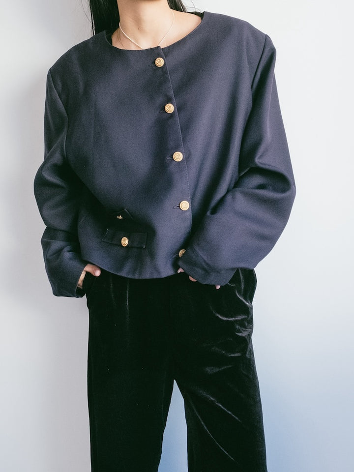 Cropped Marine Jacket