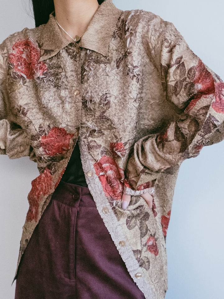 Crinkle Rose Shirt