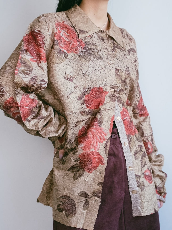 Crinkle Rose Shirt