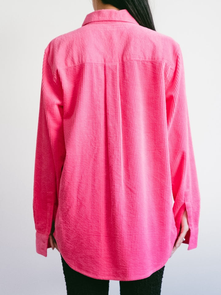 Fuchsia Corduroy Shirt