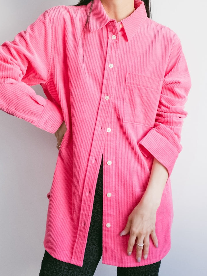 Fuchsia Corduroy Shirt