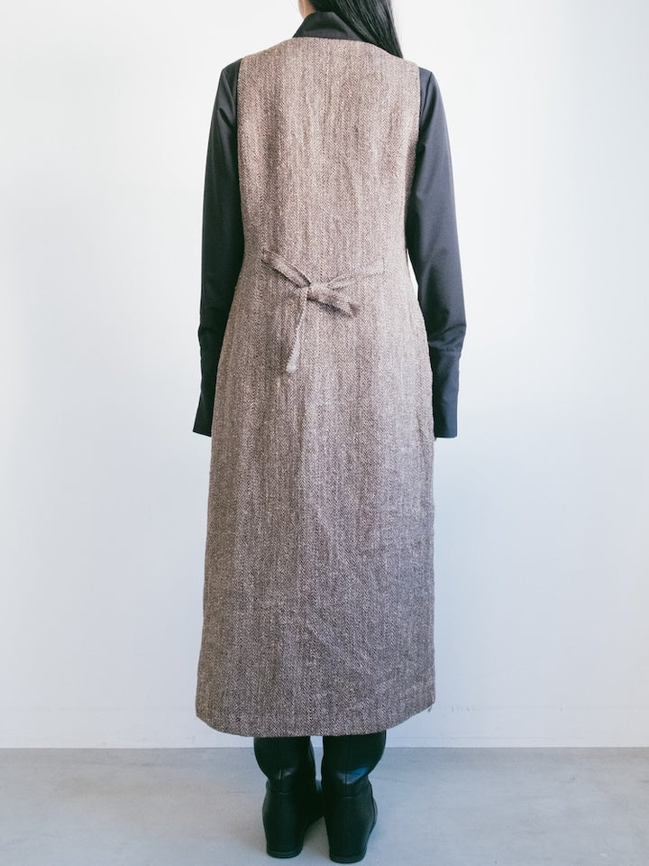 Uneck Tweed Dress