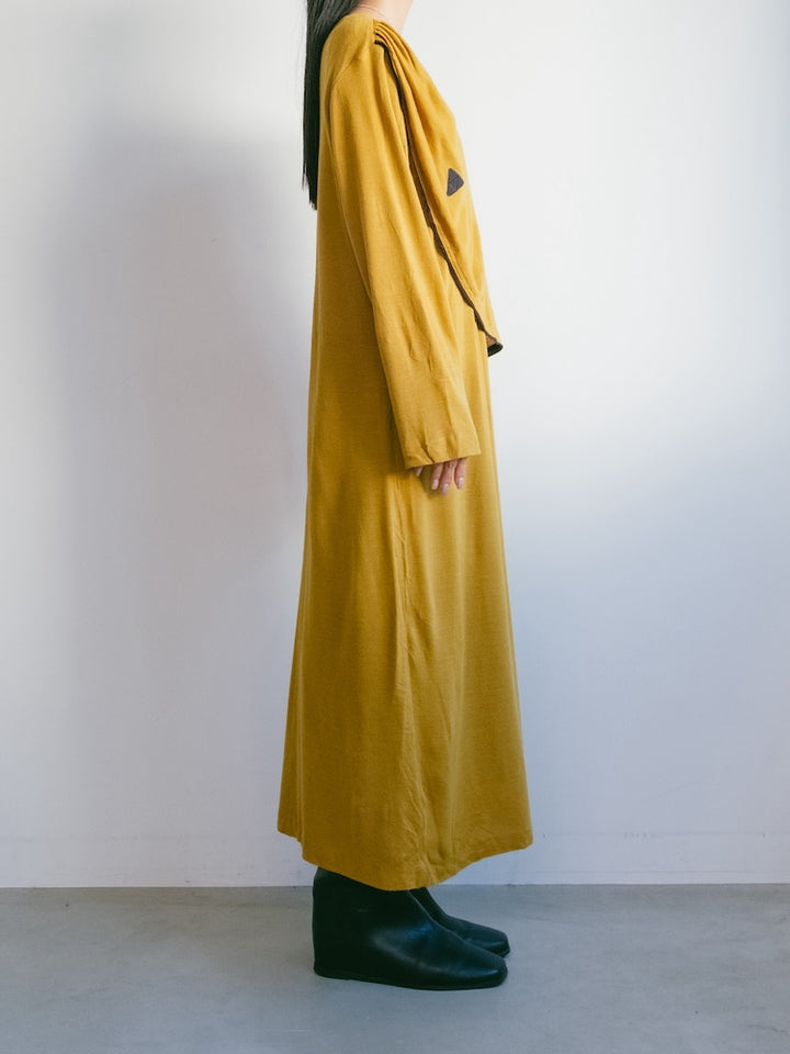 Mustard Ammonite Pieces Dress