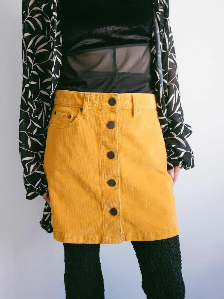 Marigold Corduroy Skirt