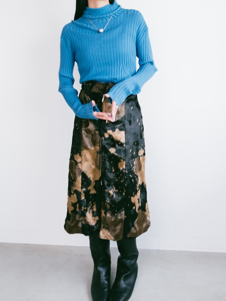 Turquoise Rib Knit Top