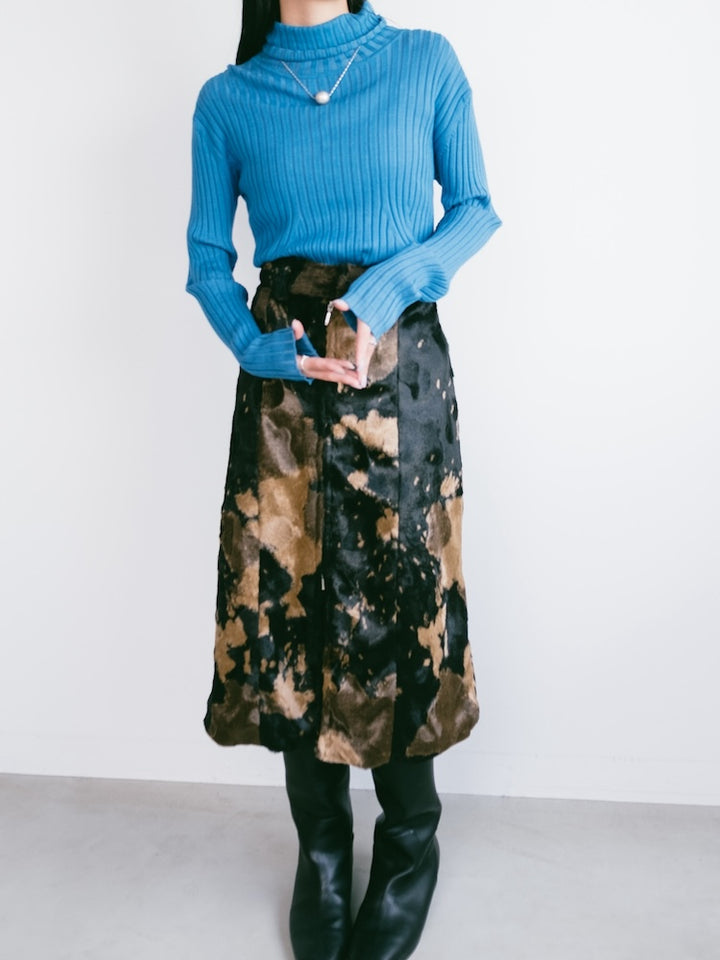 Turquoise Rib Knit Top