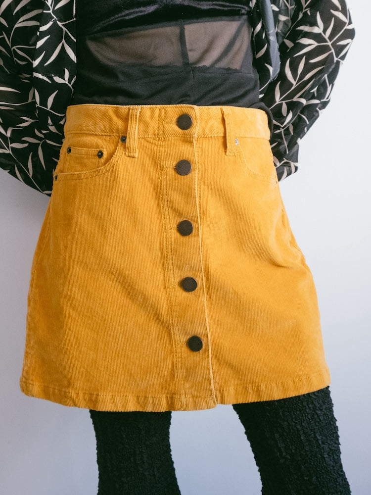 Marigold Corduroy Skirt