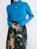 Turquoise Rib Knit Top
