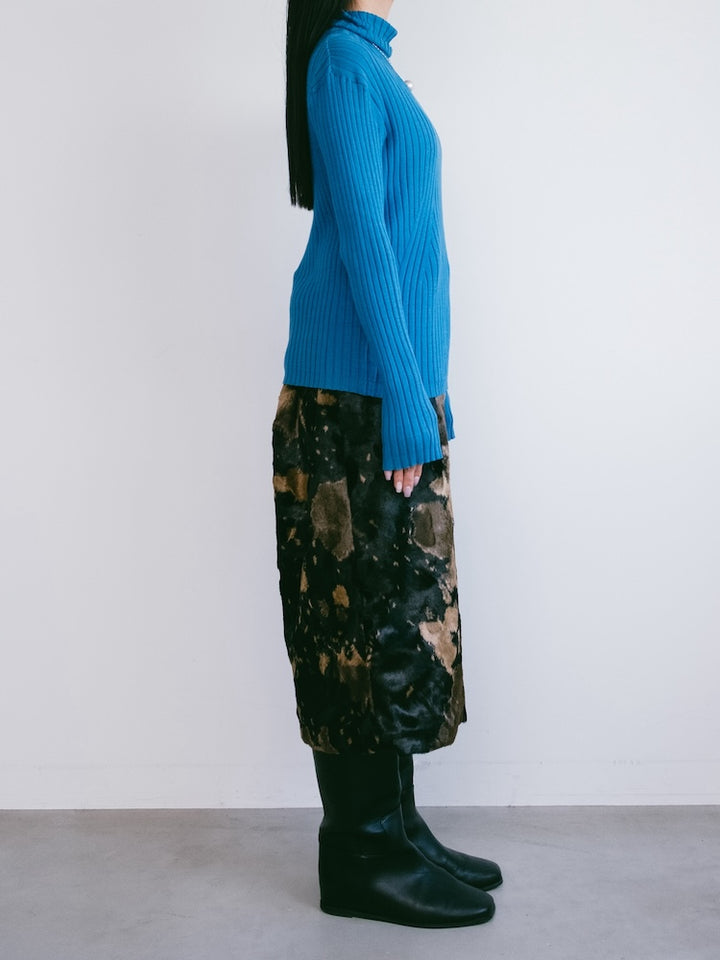 Turquoise Rib Knit Top