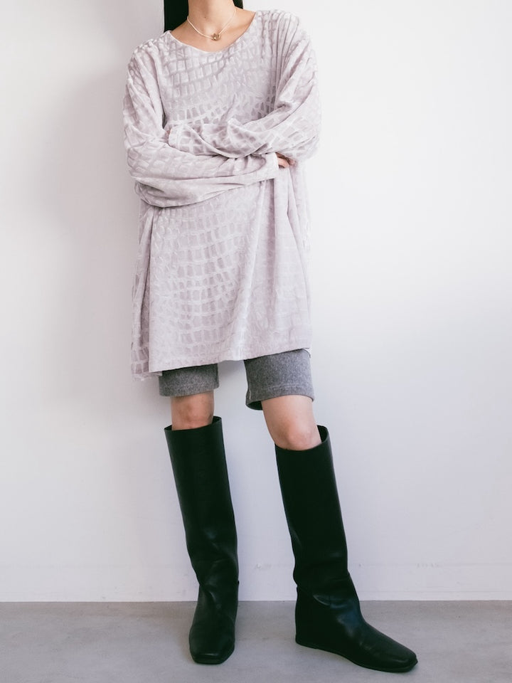 White Python Velour Tee