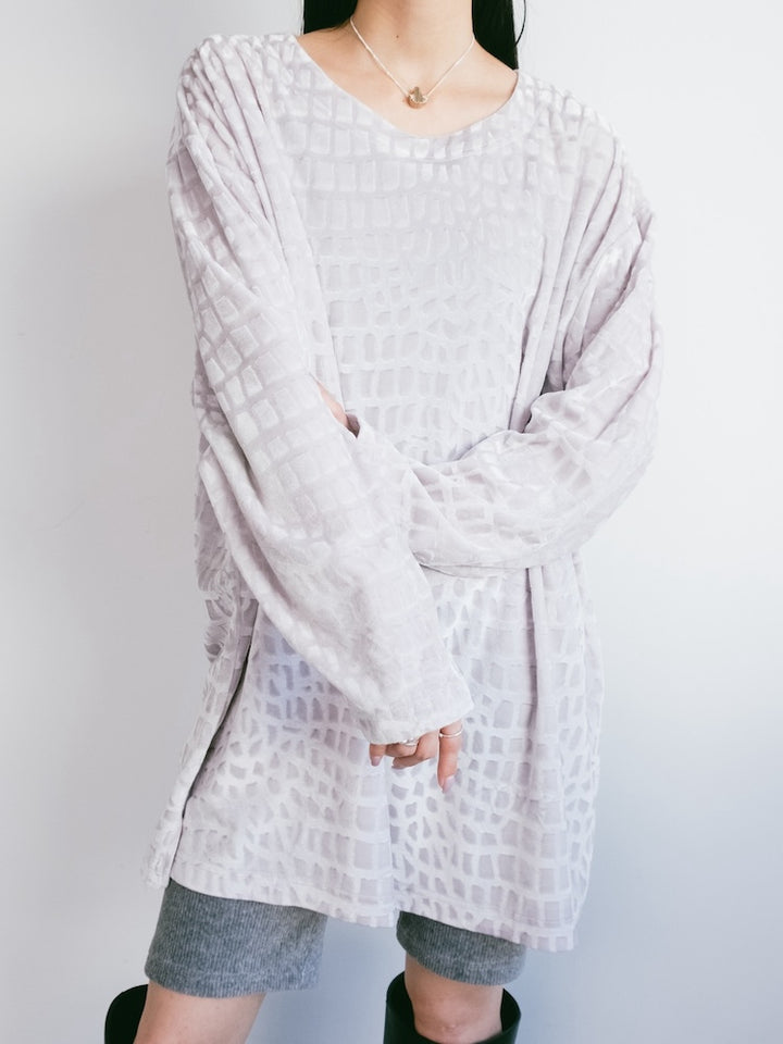 White Python Velour Tee
