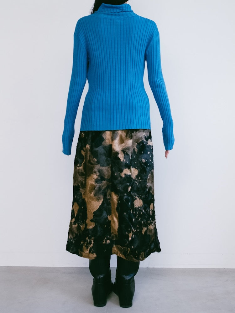 Turquoise Rib Knit Top