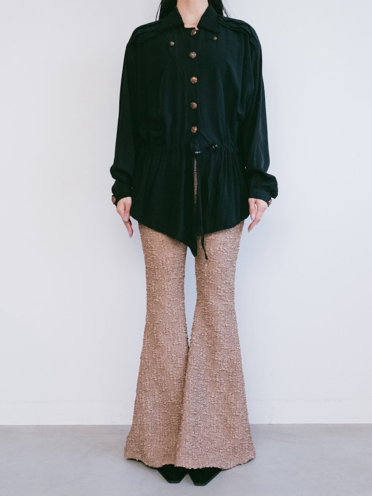 Rayon Design Drawstring Shirt