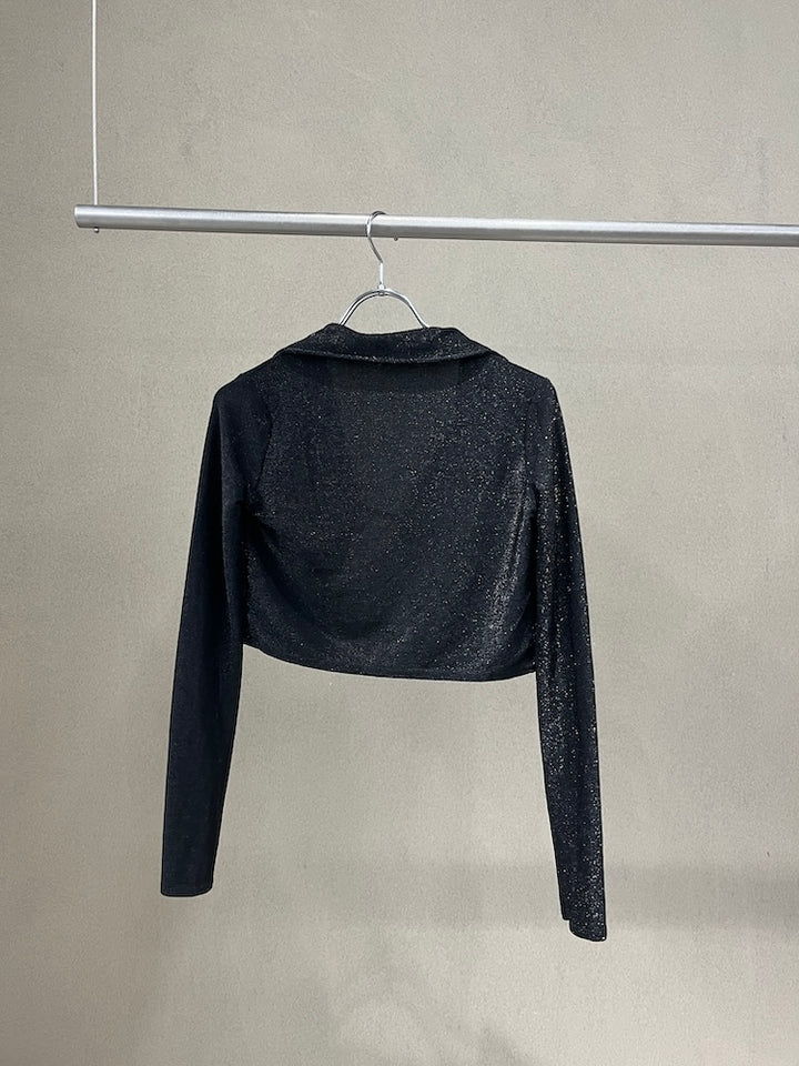 Cropped Lame Jacket