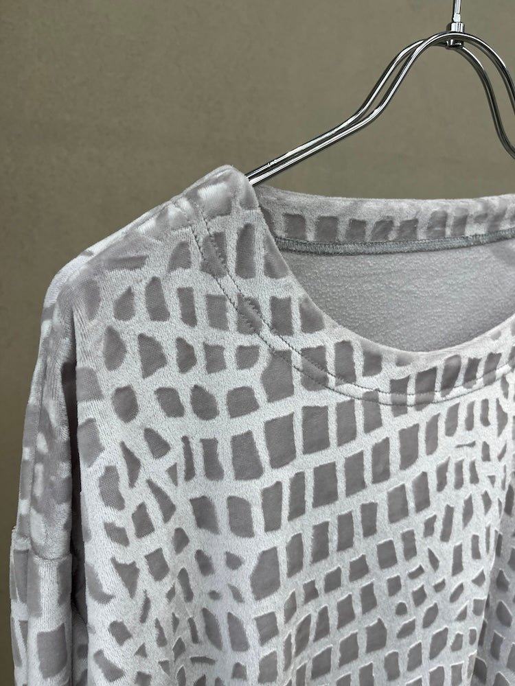 White Python Velour Tee