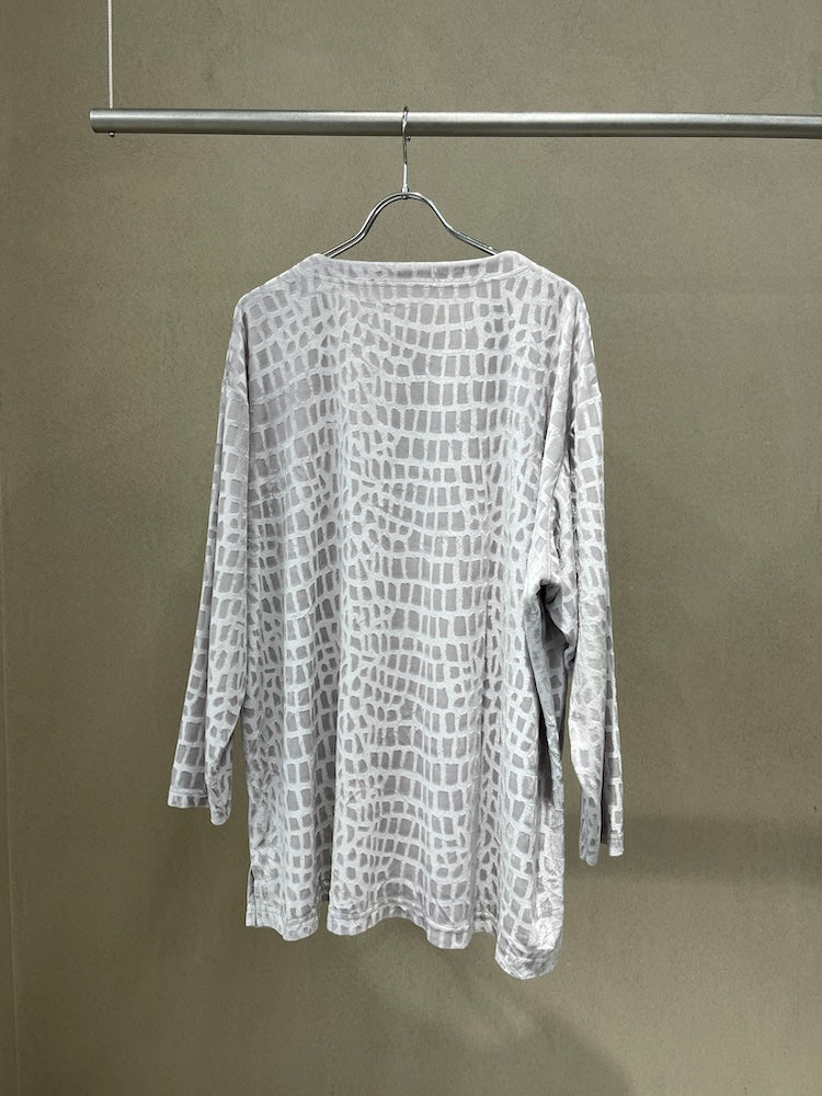 White Python Velour Tee