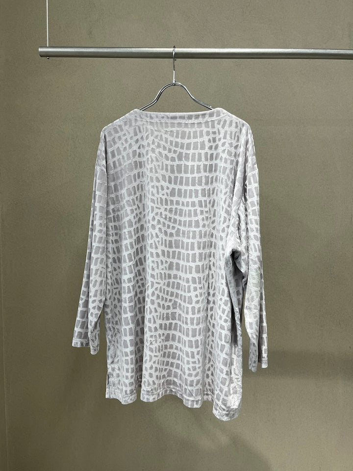White Python Velour Tee